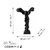 Aberto Design Dekorativna figura Nike, 28x40x18 cm, Crna