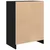 Komoda crni hrast 57x34x76 cm konstruirano drvo