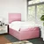 Vidaxl Box spring postelja z vzmetnico roza 120x190 cm žamet