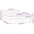 Vidaxl Box spring postelja z vzmetnico LED temno rjava 160x200cm blago