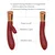 Viotec Mina Rabbit Vibrator Gold & Wine Red