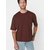 Trendyol Brown Oversize/Wide-Fit Basic 100% Cotton T-Shirt