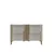 Hanah Home komoda Evva 120, 120 cm, bela / travertin / zlatna