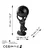 Aberto Design Dekorativna figura Yak-039-B, 13x31x13 cm
