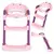 Adapter za wc šolju za decu sa stepenikom, pink, ECOTOYS