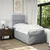 Vidaxl Box spring postelja z vzmetnico svetlo siv 100x200 cm blago