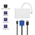 Qoltec Hub adapter USB-C 3.1 3v1 | USB 3.0 | VGA | USB-C 3.1 PD 92W
