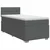vidaXL Postelja boxspring z vzmetnico Temno siva 90 x 190 cm Blago