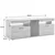 Livetastic TV-ELEMENT antracit, barve hrasta