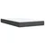Vidaxl Box spring postelja z vzmetnico temno siva 120x190 cm blago