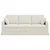 Sofa Krema 198 x 78 x 80 cm Baršun