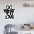 Wallity Zidna dekoracija Do What You Love, 47x55 cm, 1.2mm, Crna