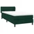 Vidaxl Box spring postelja z vzmetnico temno zelena 80x220 cm žamet