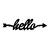 Wallity Zidna vešalica Hello, 68x22x2cm, Crna