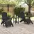 Vrtna stolica 2 pcs Crna 83 x 74 x 92 cm Polietilen