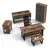 Hanah Home Kancelarijski set Braon-Antracit
