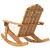 Stolica za ljuljanje Adirondack s jastucima bagremovo drvo