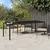 Vidaxl Vrtna miza Rjava 250 x 100 x 75 cm poli ratan