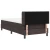 Vidaxl Postelja boxspring z vzmetnico Temno rjava 90 x 190 cm