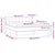 Vidaxl Box spring postelja z vzmetnico temno rjava 180x200 cm blago