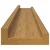 Polica na zidu Zidne 4 pcs Bež 80 x 9 x 3 cm Konstruirano drvo