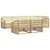 Set vanjskih sofa s jastukom 7 pcs Bijela i krem Poliester