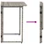 Sklopivi vrtni stol sivi 90x51x75 cm poliratan