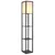 Globo 58611S - Podna lampa TABITHA 1xE27/60W/230V crna
