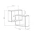 Hanah Home Zidna polica Ring Sonoma, Braon