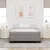 Vidaxl Postelja z vzmetnico Taupe 140 x 200 cm blago