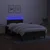 vidaXL Box spring postelja z vzmetnico LED črna 120x190 cm blago
