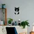 Opviq Zidna dekoracija Cat 10, 39x60 cm, 1.5 mm, Crna