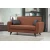 Atelier del Sofa Dvosed na razvlačenje Alkon 158x86x77cm Bronzani