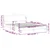 Okvir za krevet Dover krem 160x200 cm od tkanine