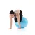 Gymstick Active ravnotežna žoga, modra, 75 cm