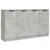 Komoda 2 kom siva boja betona 60x30x70 cm od konstruiranog drva