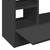 Zidni radni stol crni 105 x 48 x 75 cm od konstruiranog drva