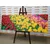 Slika vrt poln tulipanov - 120x40