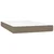 vidaXL Box spring postelja z vzmetnico taupe 120x200 cm blago