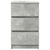 Noćni ormarići s 3 ladice 2 kom beton sivi 39x35x65 cm