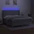 Vidaxl Box spring postelja z vzmetnico LED sv. siva 180x200 cm blago