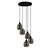 Opviq Luster Smoked-032, 114cm50x50cm, 5xE27, Sivi