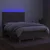 Vidaxl Box spring postelja z vzmetnico LED taupe 140x190 cm blago