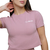 GymBeam Ženska majica Agile Cropped Woodrose