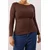 Trendyol Curve Ženska bluza Tbbaw26Af00108, Braon