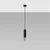 Sollux SL.0940 - Luster na sajli LOOPEZ 1xGU10/10W/230V crna/krom