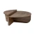 Hanah Home Klub sto-set Orion, 90x60x30, 85x30x35cm, 2 komada, Braon