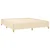 Vidaxl Box spring postelja z vzmetnico krem 180x200 cm blago