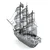 Kovinska Zemlja 3D sestavljanka: Črni biser