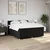 vidaXL Box spring postelja z vzmetnico črna 180x200 cm blago